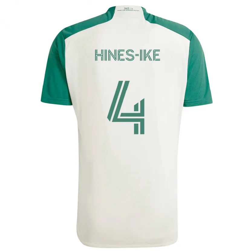 Danxen Herren Brendan Hines-Ike #4 Braune Farben Grün Auswärtstrikot Trikot 2024/25 T-Shirt