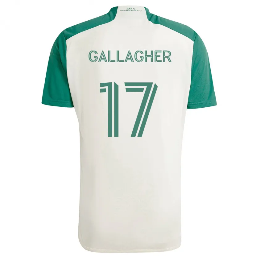 Danxen Herren Jon Gallagher #17 Braune Farben Grün Auswärtstrikot Trikot 2024/25 T-Shirt