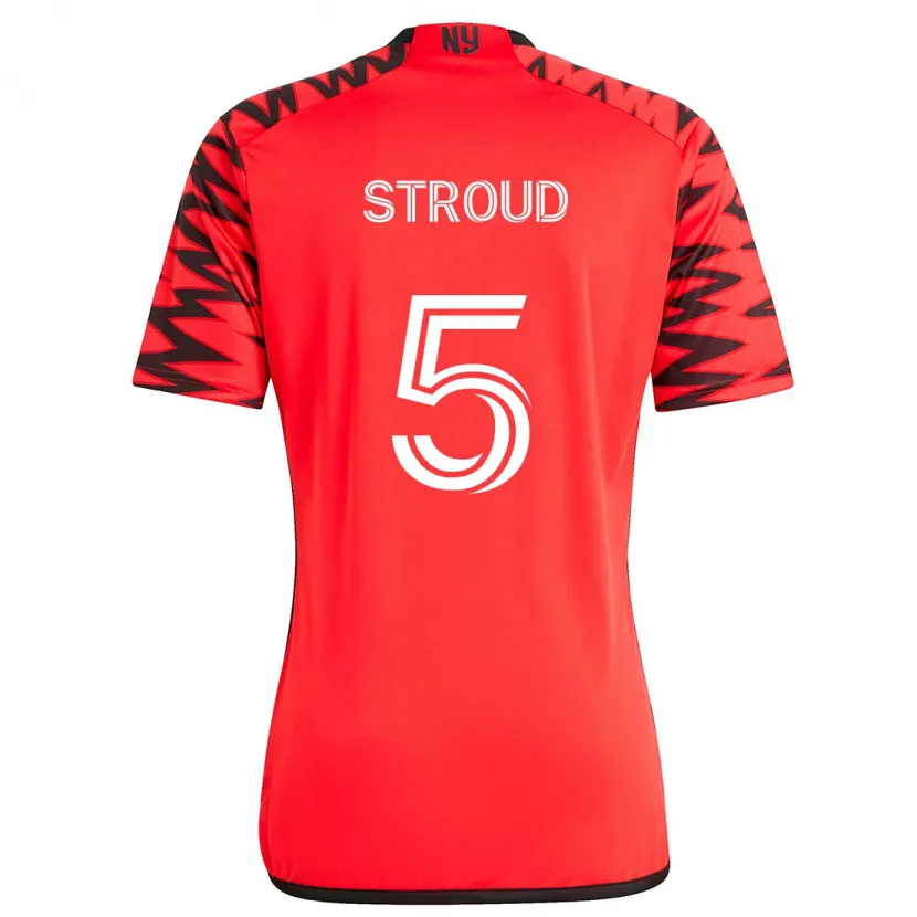 Danxen Herren Peter Stroud #5 Rot Schwarz Weiß Auswärtstrikot Trikot 2024/25 T-Shirt