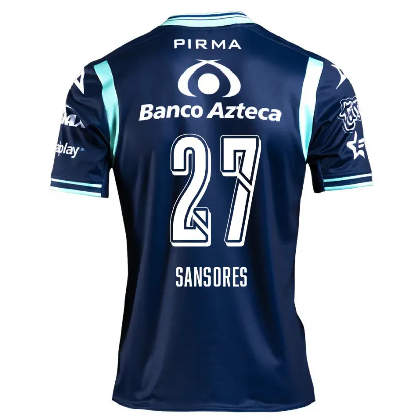 Danxen Herren Miguel Sansores #27 Navy Blau Auswärtstrikot Trikot 2024/25 T-Shirt