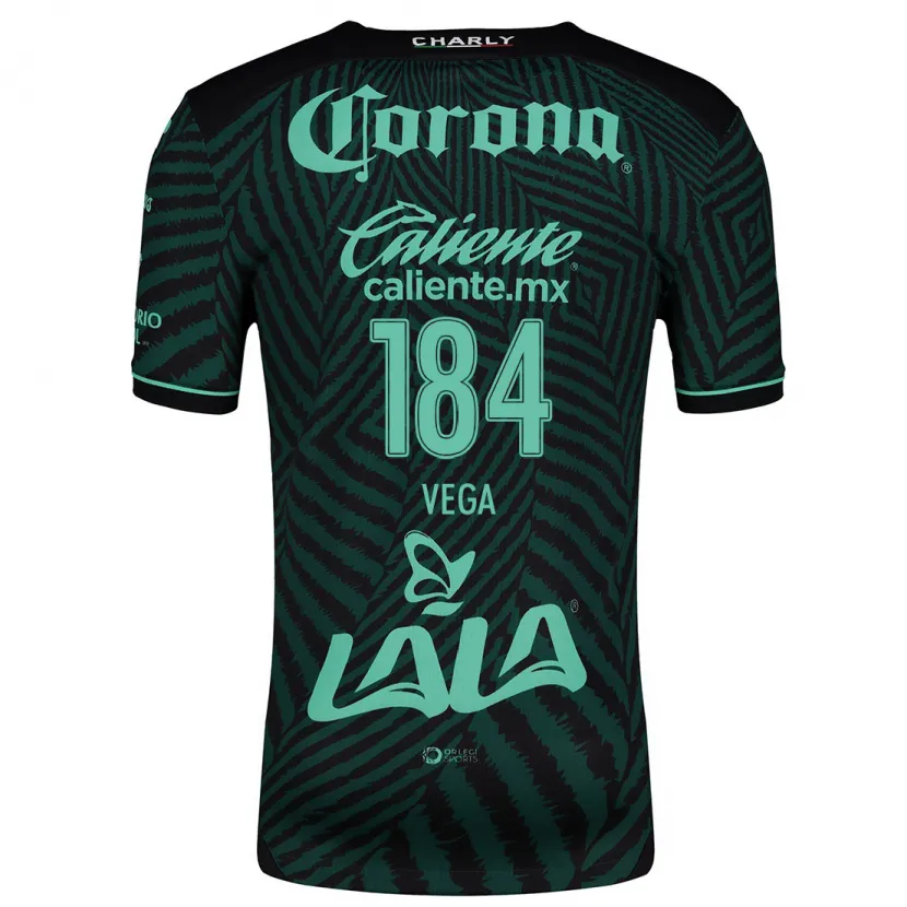 Danxen Herren Luis Vega #184 Schwarz Grün Auswärtstrikot Trikot 2024/25 T-Shirt