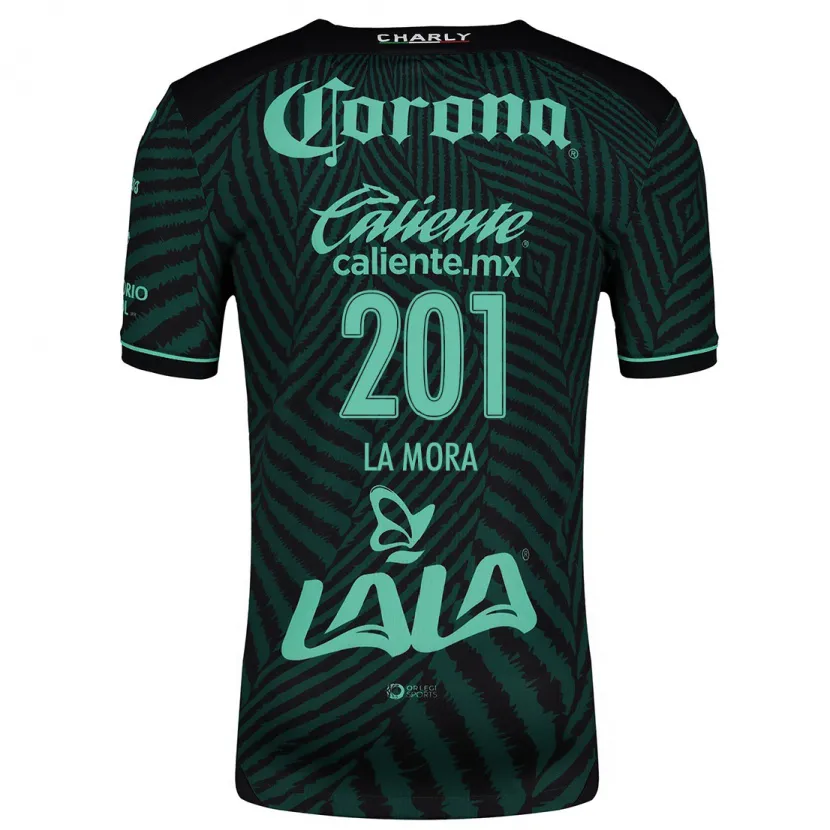 Danxen Herren Luis De La Mora #201 Schwarz Grün Auswärtstrikot Trikot 2024/25 T-Shirt