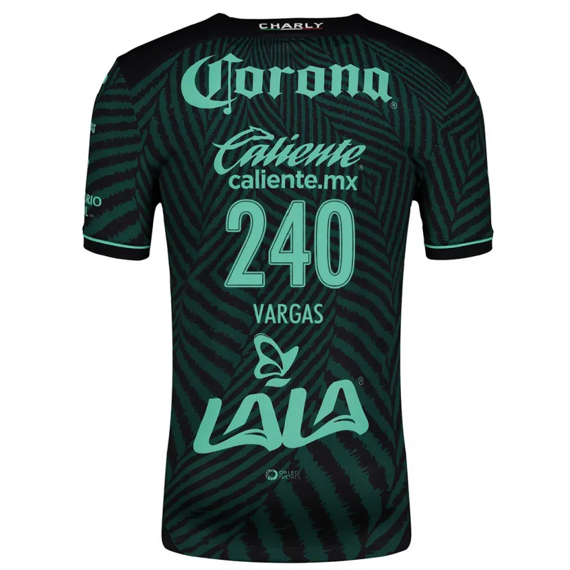 Danxen Herren Diego Vargas #240 Schwarz Grün Auswärtstrikot Trikot 2024/25 T-Shirt