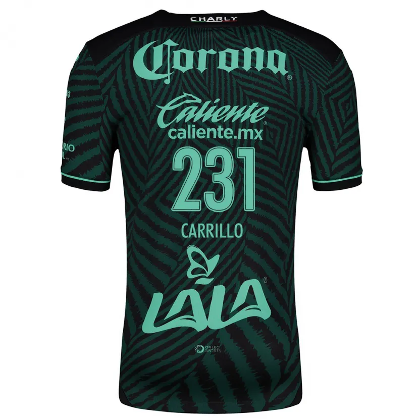 Danxen Herren Ángel Carrillo #231 Schwarz Grün Auswärtstrikot Trikot 2024/25 T-Shirt