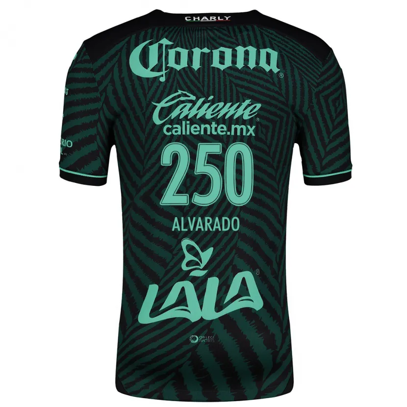 Danxen Herren Edwin Alvarado #250 Schwarz Grün Auswärtstrikot Trikot 2024/25 T-Shirt