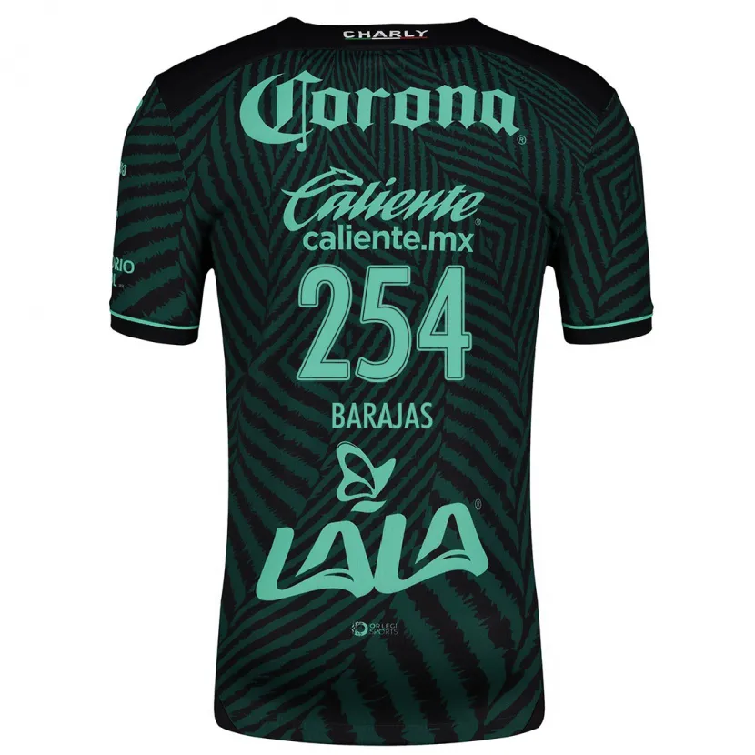 Danxen Herren Sergio Barajas #254 Schwarz Grün Auswärtstrikot Trikot 2024/25 T-Shirt