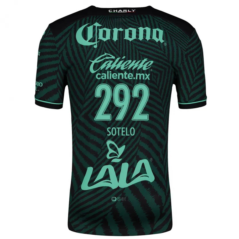 Danxen Herren José Sotelo #292 Schwarz Grün Auswärtstrikot Trikot 2024/25 T-Shirt