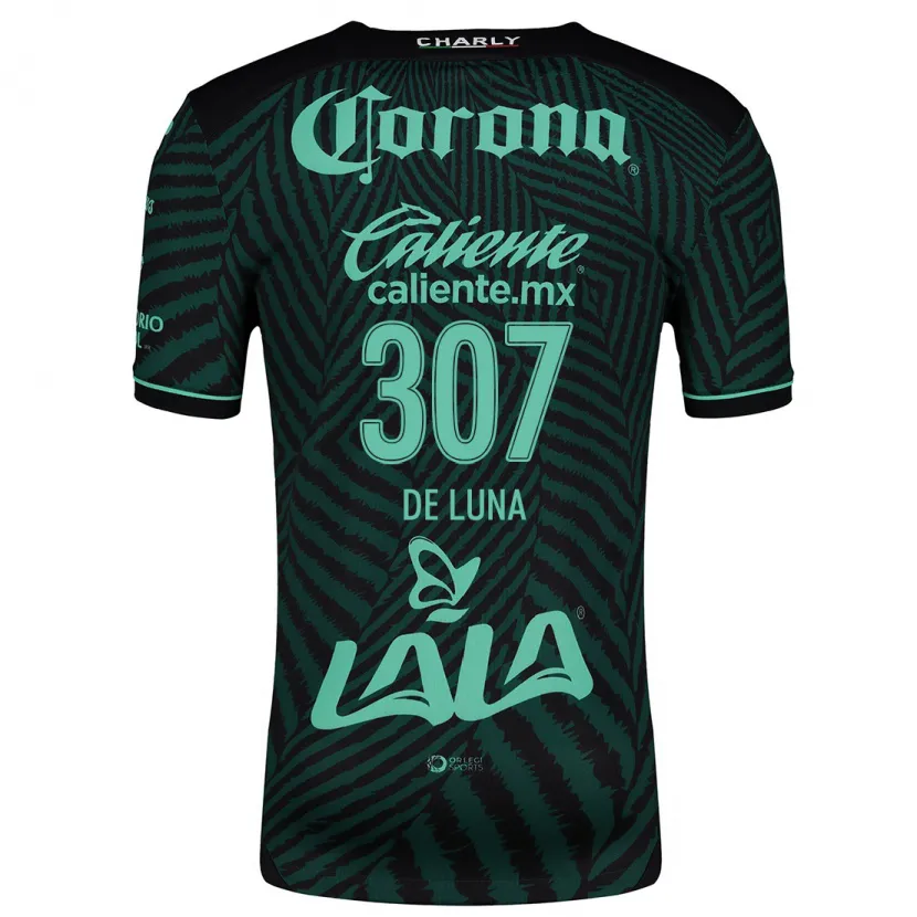 Danxen Herren Eduardo De Luna #307 Schwarz Grün Auswärtstrikot Trikot 2024/25 T-Shirt