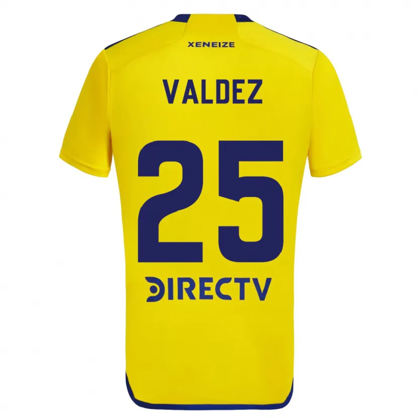 Danxen Herren Bruno Valdez #25 Gelb Blau Auswärtstrikot Trikot 2024/25 T-Shirt