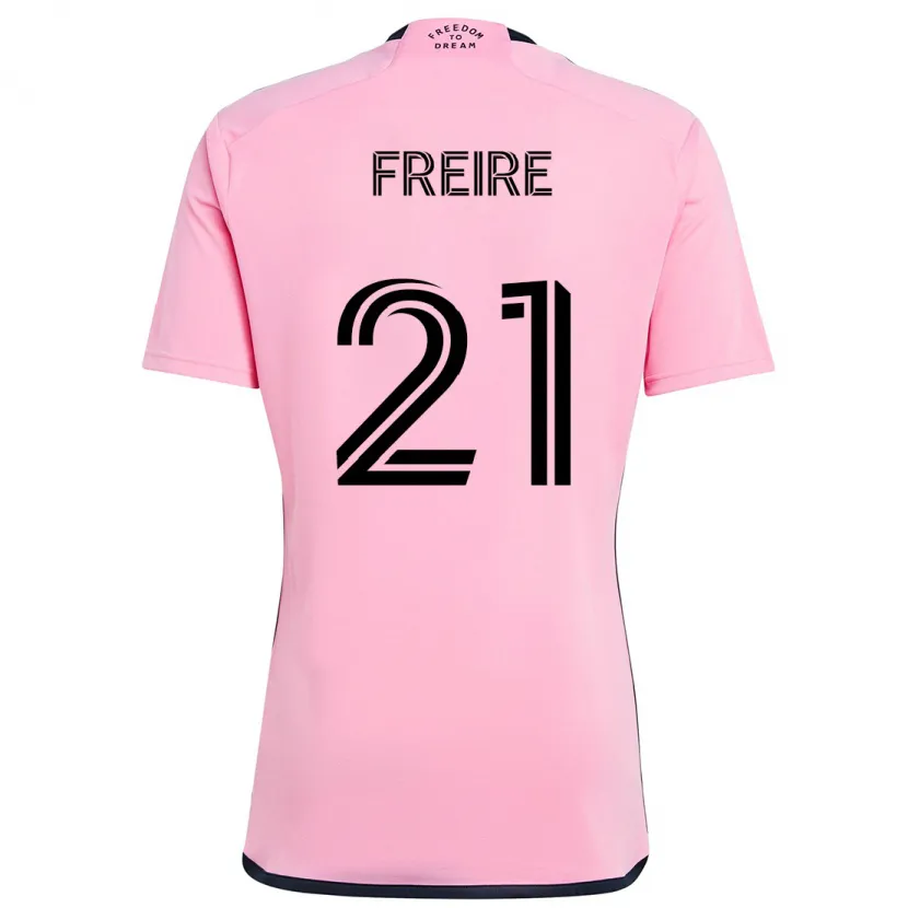 Danxen Damen Nicolás Freire #21 Rosa Heimtrikot Trikot 2024/25 T-Shirt