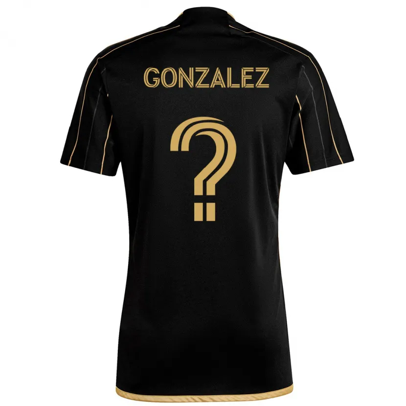 Danxen Damen Mario González #0 Schwarzes Gold Heimtrikot Trikot 2024/25 T-Shirt