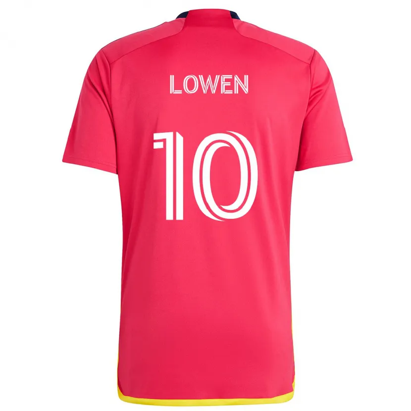 Danxen Damen Eduard Löwen #10 Rot Blau Heimtrikot Trikot 2024/25 T-Shirt