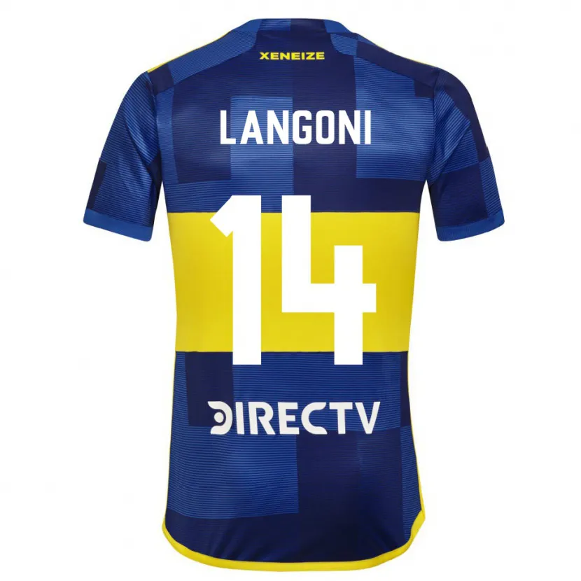 Danxen Damen Luca Langoni #14 Blau Gelb Heimtrikot Trikot 2024/25 T-Shirt