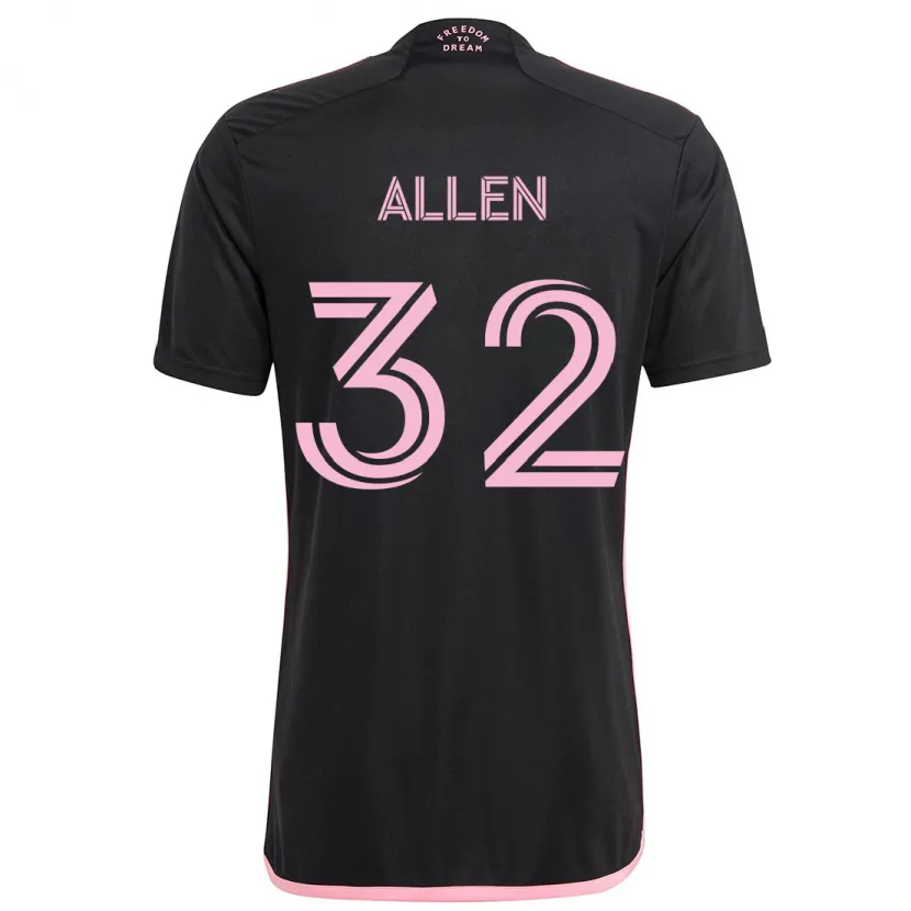 Danxen Damen Noah Allen #32 Schwarz Auswärtstrikot Trikot 2024/25 T-Shirt