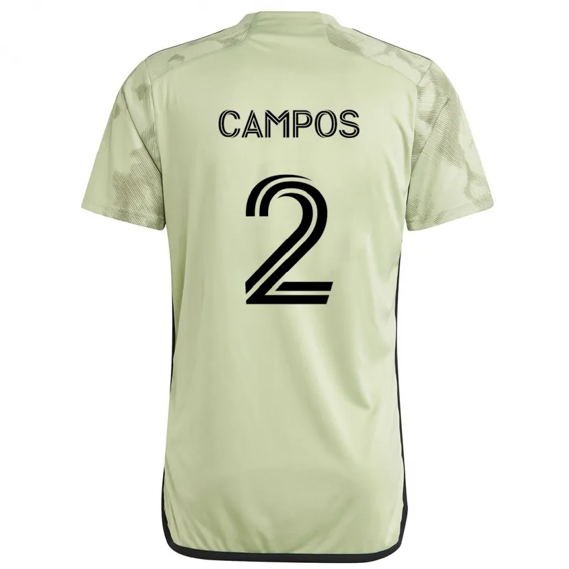 Danxen Damen Omar Campos #2 Hellgrün Auswärtstrikot Trikot 2024/25 T-Shirt