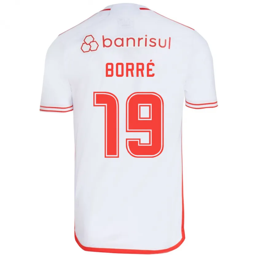 Danxen Damen Rafael Borré #19 Weiß Rot Auswärtstrikot Trikot 2024/25 T-Shirt