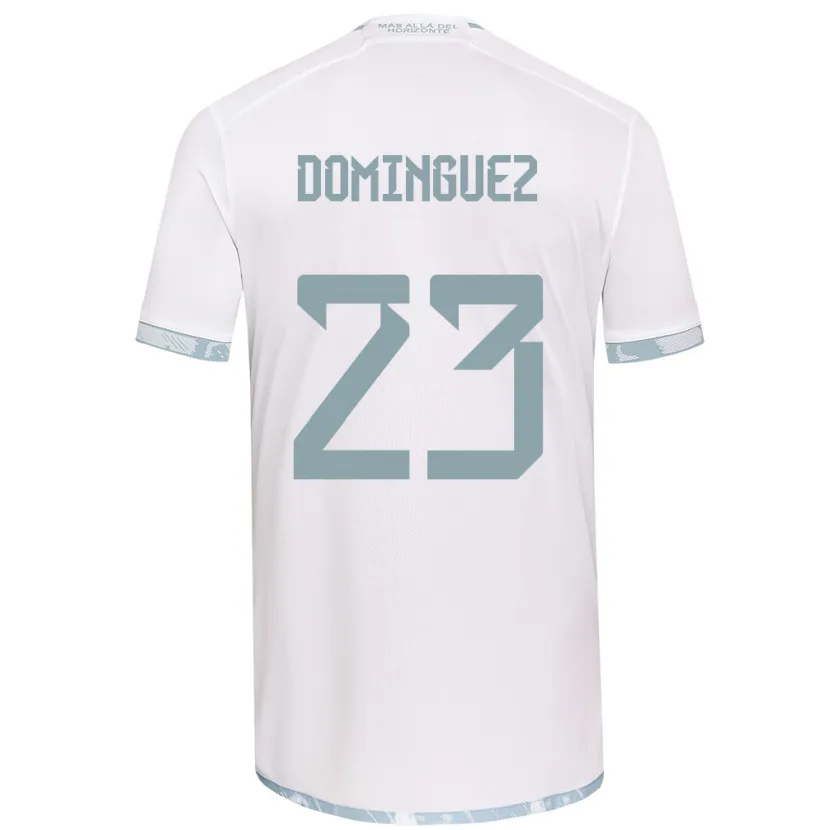 Danxen Damen Nery Domínguez #23 Weiß Grau Auswärtstrikot Trikot 2024/25 T-Shirt