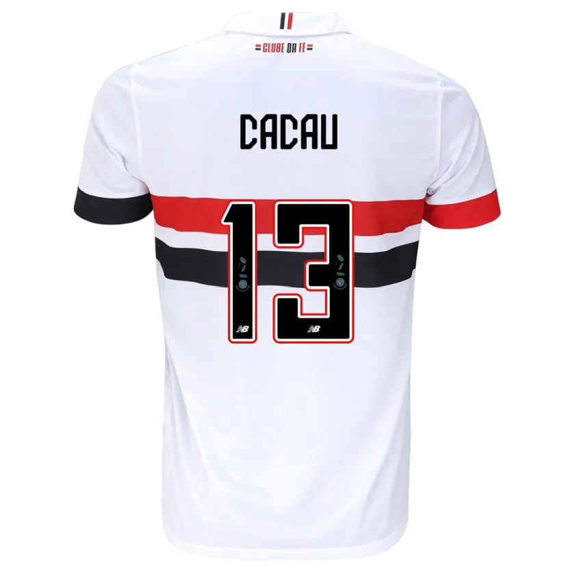 Danxen Kinder Cacau #13 Weiß Rot Schwarz Heimtrikot Trikot 2024/25 T-Shirt