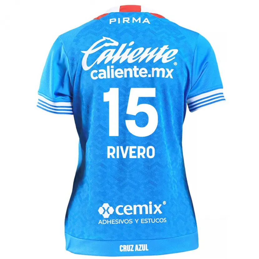 Danxen Kinder Ignacio Rivero #15 Himmelblau Heimtrikot Trikot 2024/25 T-Shirt