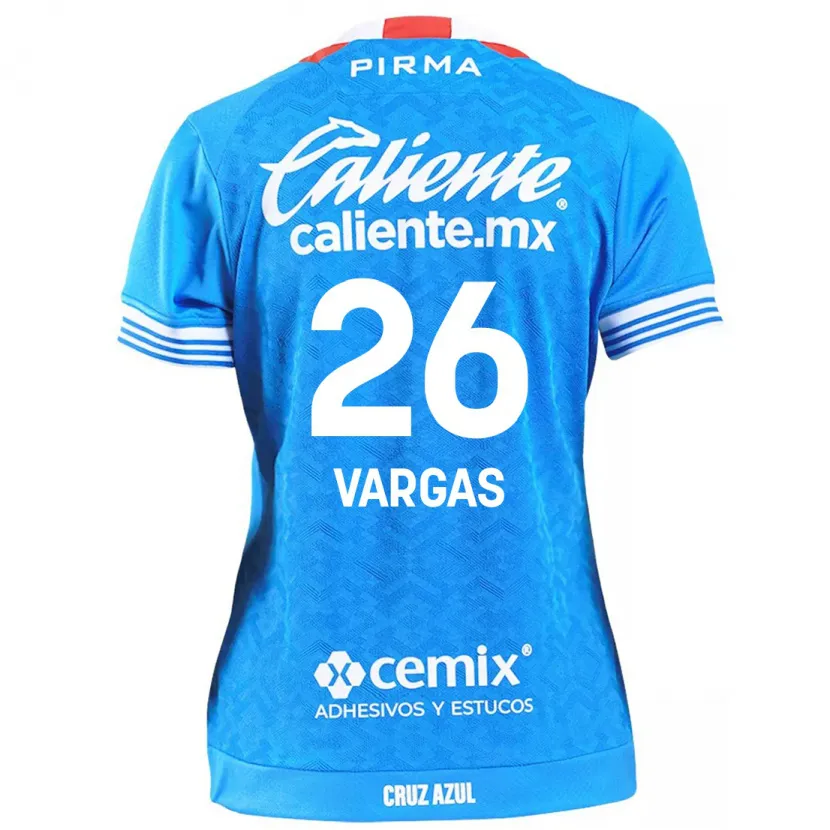 Danxen Kinder Carlos Vargas #26 Himmelblau Heimtrikot Trikot 2024/25 T-Shirt