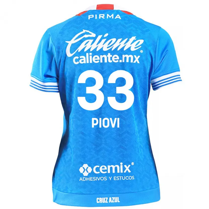 Danxen Kinder Gonzalo Piovi #33 Himmelblau Heimtrikot Trikot 2024/25 T-Shirt