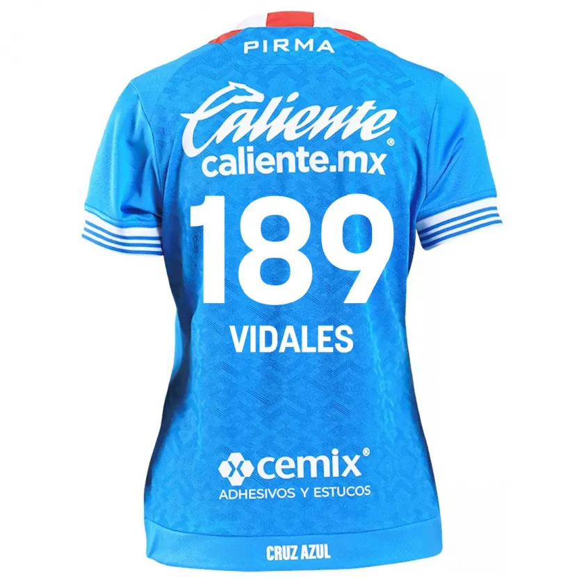 Danxen Kinder Álvaro Vidales #189 Himmelblau Heimtrikot Trikot 2024/25 T-Shirt