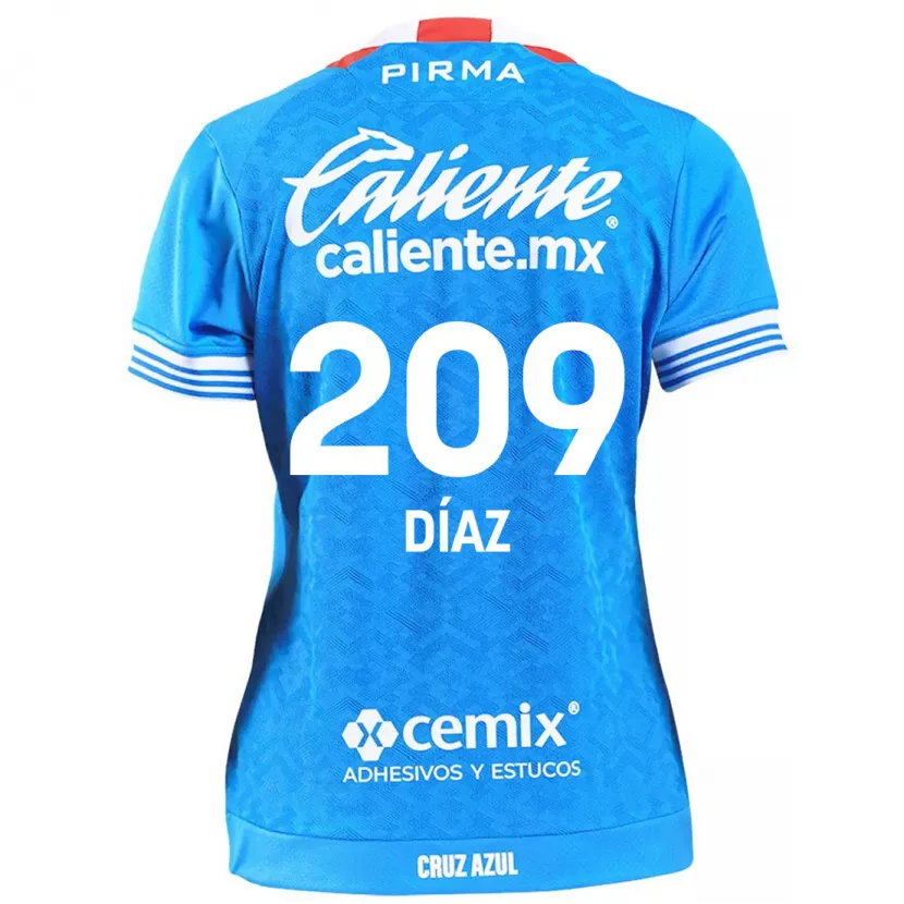 Danxen Kinder Josué Díaz #209 Himmelblau Heimtrikot Trikot 2024/25 T-Shirt