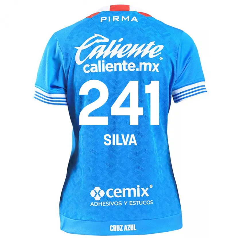 Danxen Kinder Iván Silva #241 Himmelblau Heimtrikot Trikot 2024/25 T-Shirt