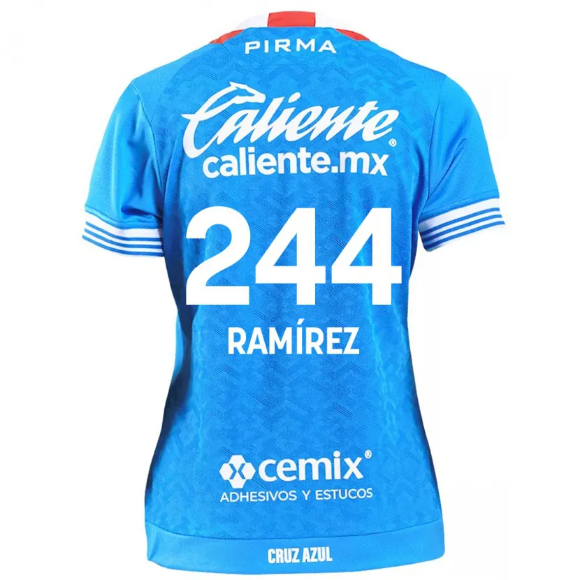 Danxen Kinder Nicolás Ramírez #244 Himmelblau Heimtrikot Trikot 2024/25 T-Shirt