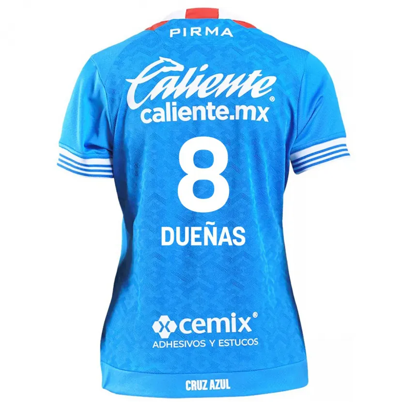 Danxen Kinder Jesús Dueñas #8 Himmelblau Heimtrikot Trikot 2024/25 T-Shirt