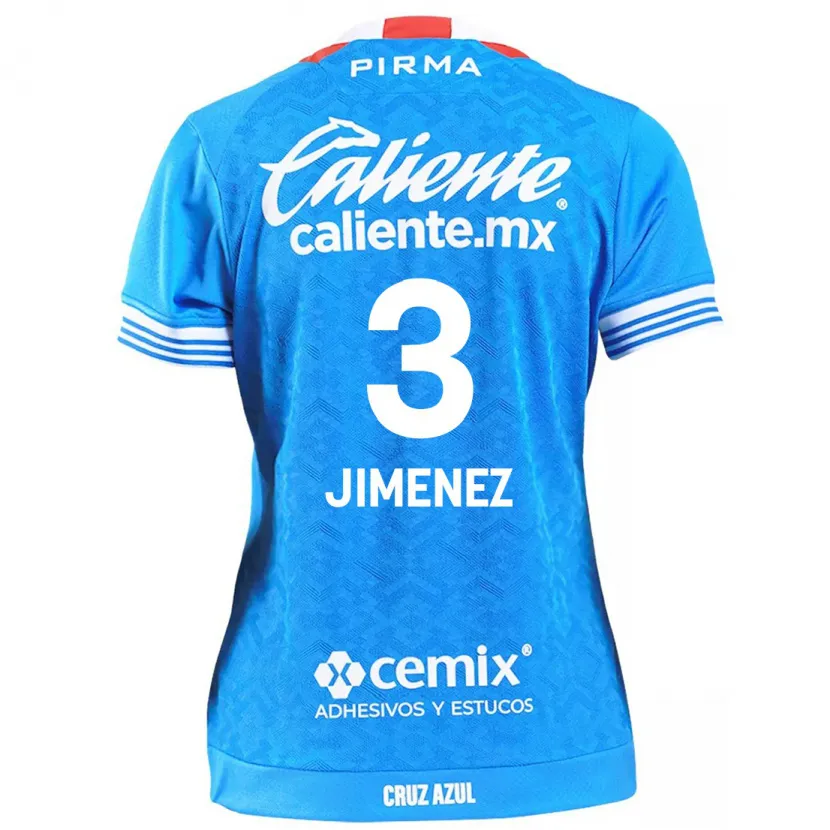 Danxen Kinder Jaiber Jimenez #3 Himmelblau Heimtrikot Trikot 2024/25 T-Shirt