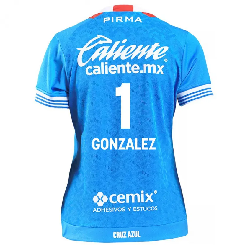 Danxen Kinder Itzayana Gonzalez #1 Himmelblau Heimtrikot Trikot 2024/25 T-Shirt