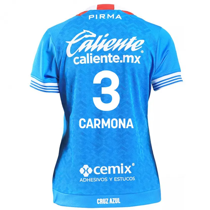 Danxen Kinder Edith Carmona #3 Himmelblau Heimtrikot Trikot 2024/25 T-Shirt