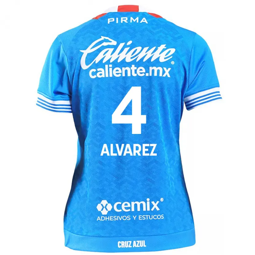 Danxen Kinder Gabriela Alvarez #4 Himmelblau Heimtrikot Trikot 2024/25 T-Shirt