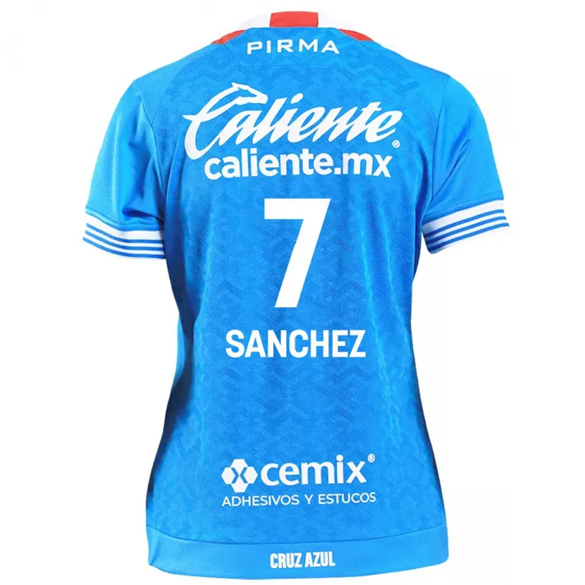 Danxen Kinder Andrea Sanchez #7 Himmelblau Heimtrikot Trikot 2024/25 T-Shirt