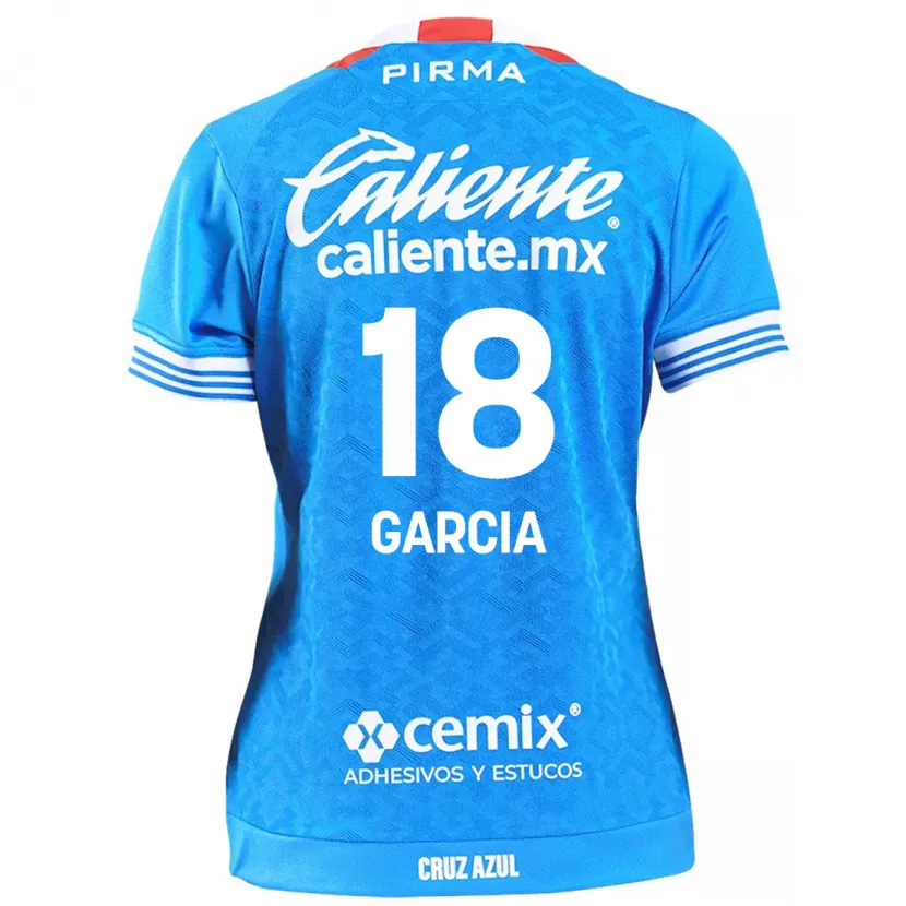 Danxen Kinder Diana Garcia #18 Himmelblau Heimtrikot Trikot 2024/25 T-Shirt