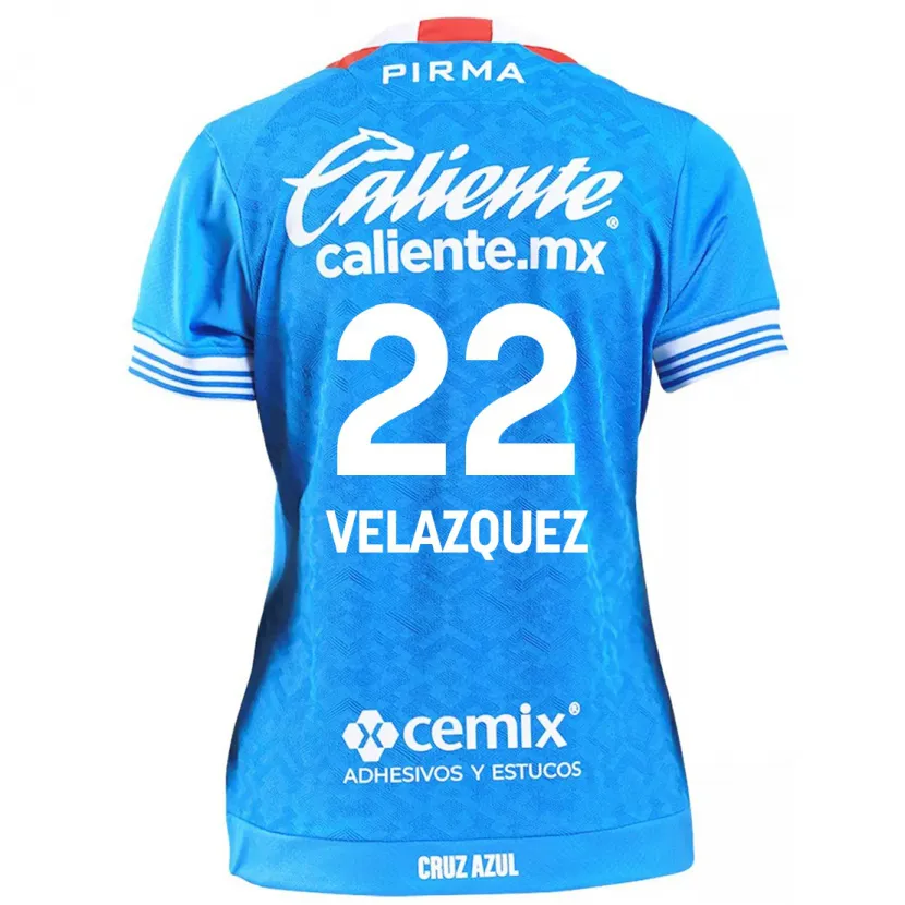 Danxen Kinder Hireri Velazquez #22 Himmelblau Heimtrikot Trikot 2024/25 T-Shirt