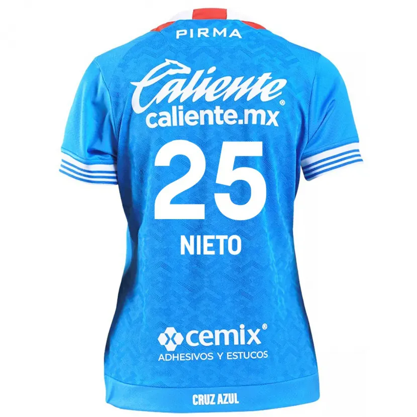 Danxen Kinder Natsidieli Nieto #25 Himmelblau Heimtrikot Trikot 2024/25 T-Shirt