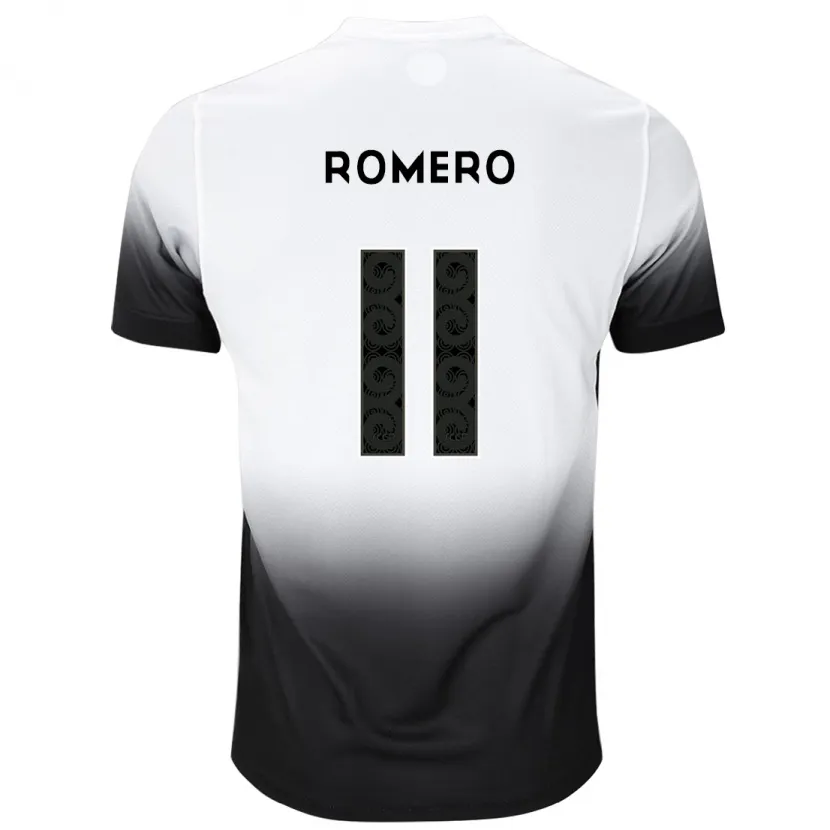 Danxen Kinder Ángel Romero #11 Weiß Schwarz Heimtrikot Trikot 2024/25 T-Shirt