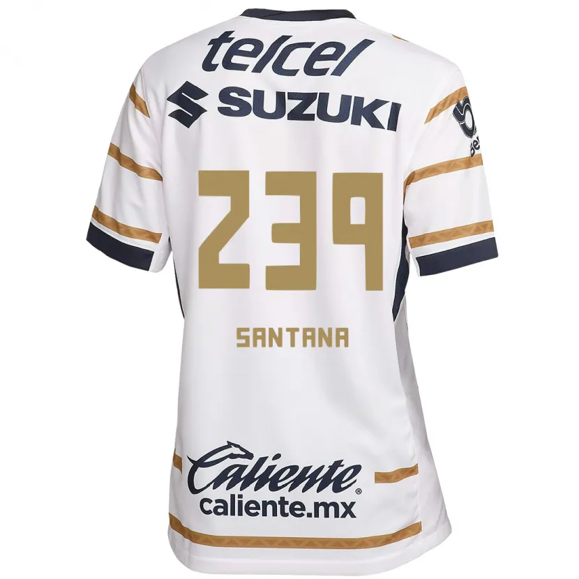 Danxen Kinder Guillermo Santana #239 Weißer Obsidian Heimtrikot Trikot 2024/25 T-Shirt