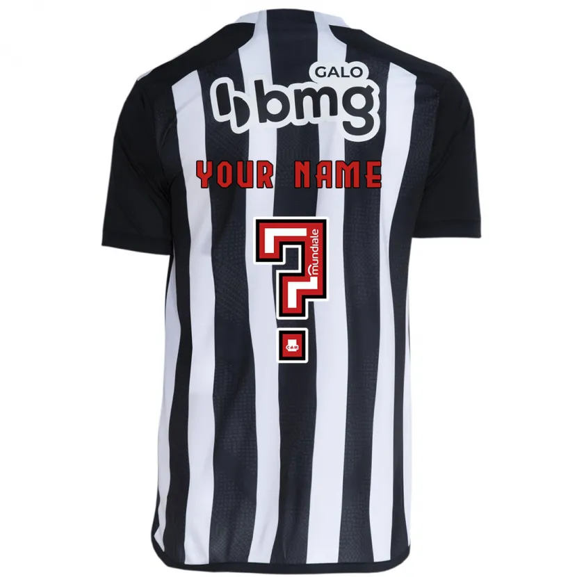 Danxen Kinder Ihren Namen #0 Weiß Schwarz Heimtrikot Trikot 2024/25 T-Shirt