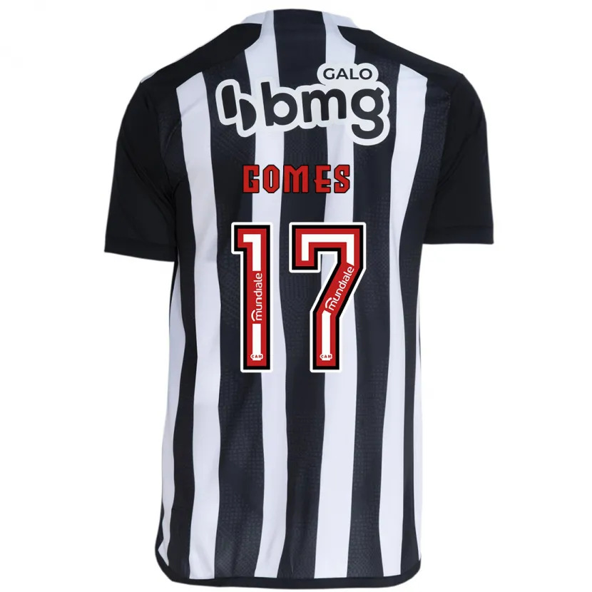 Danxen Kinder Igor Gomes #17 Weiß Schwarz Heimtrikot Trikot 2024/25 T-Shirt