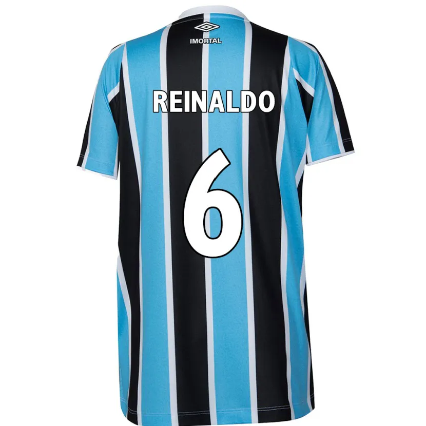 Danxen Kinder Reinaldo #6 Blau Schwarz Weiß Heimtrikot Trikot 2024/25 T-Shirt