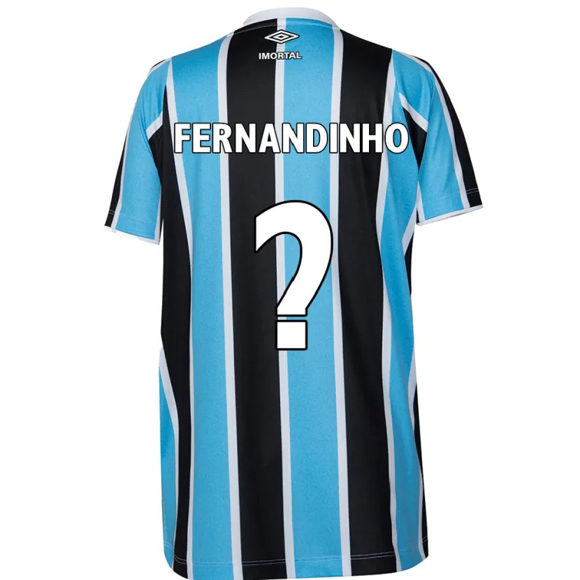 Danxen Kinder Fernandinho #0 Blau Schwarz Weiß Heimtrikot Trikot 2024/25 T-Shirt