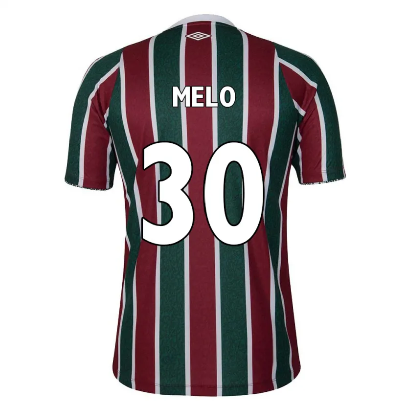 Danxen Kinder Felipe Melo #30 Grün Kastanienbraun Weiß Heimtrikot Trikot 2024/25 T-Shirt