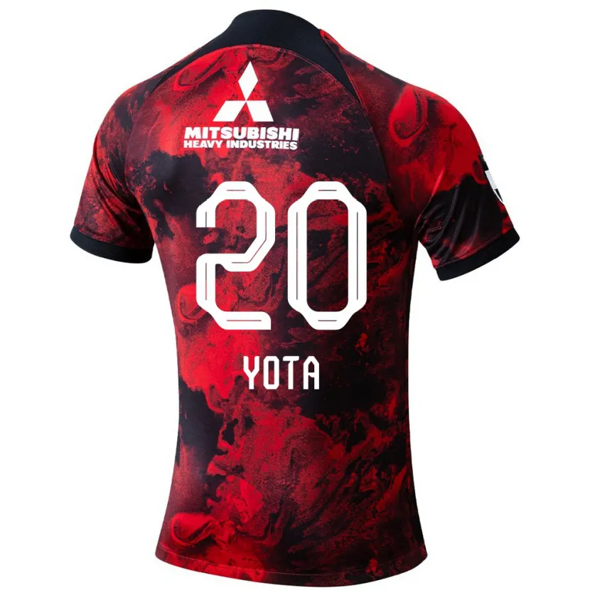 Danxen Kinder Yota Sato #20 Rot Schwarz Heimtrikot Trikot 2024/25 T-Shirt