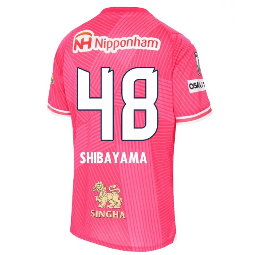 Danxen Kinder Masaya Shibayama #48 Rosa Weiß Heimtrikot Trikot 2024/25 T-Shirt