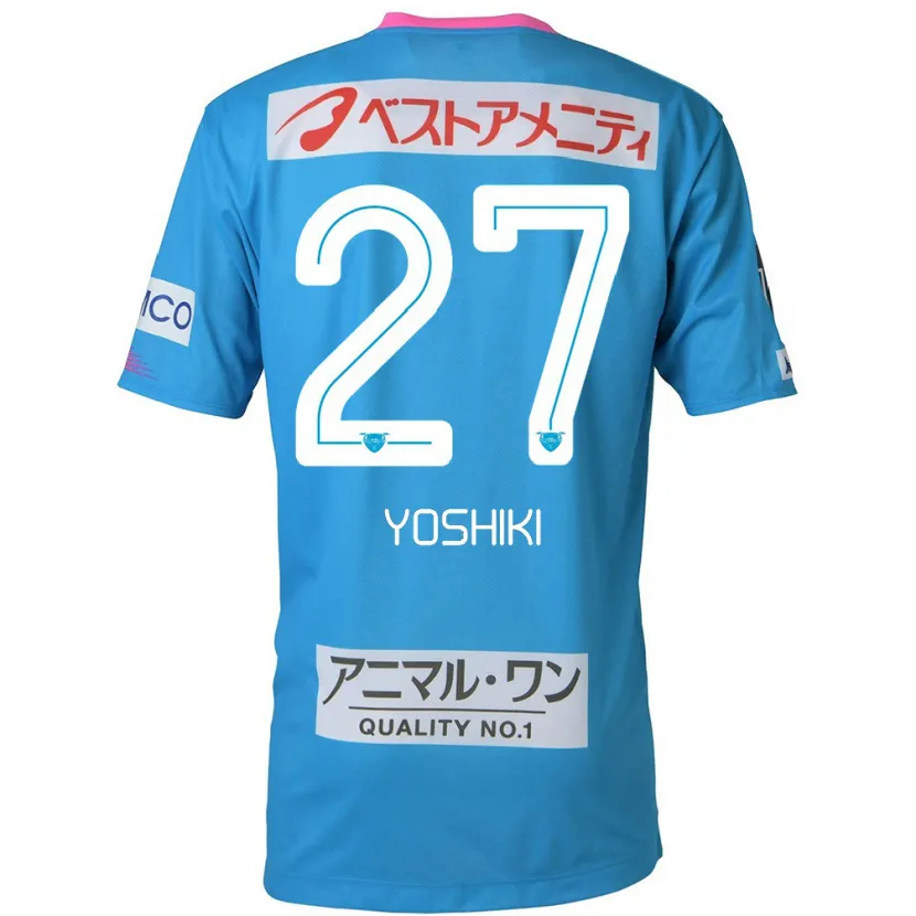 Danxen Kinder Yoshiki Narahara #27 Blau Rosa Heimtrikot Trikot 2024/25 T-Shirt