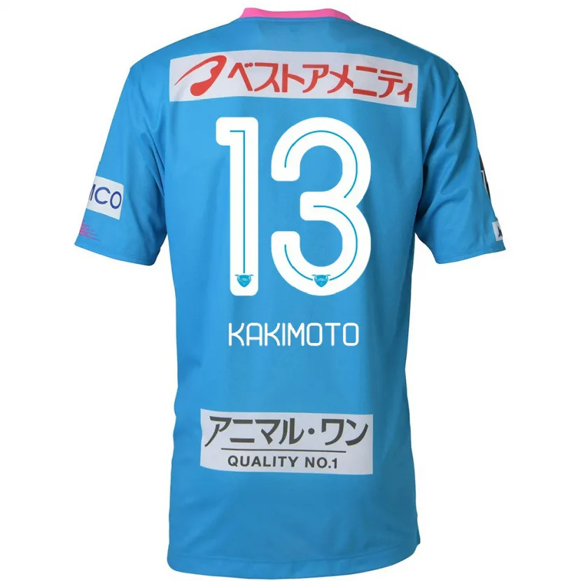 Danxen Kinder Yuto Kakimoto #13 Blau Rosa Heimtrikot Trikot 2024/25 T-Shirt