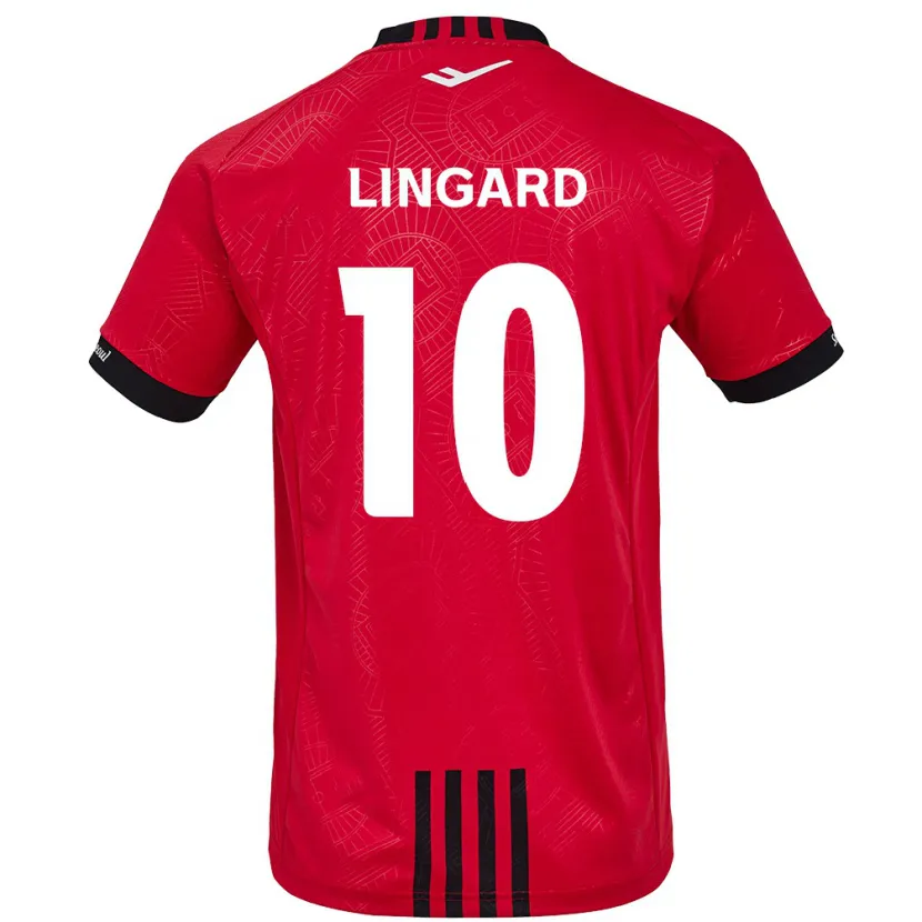 Danxen Kinder Jesse Lingard #10 Rot Schwarz Heimtrikot Trikot 2024/25 T-Shirt